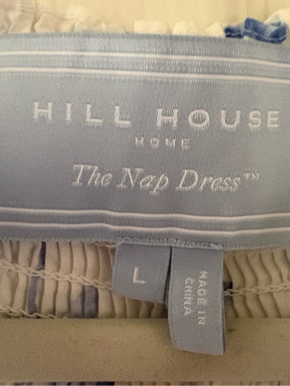 Hill House Caroline Blue Botanical Nap Dress Size Large New - Picture 7 of 8
